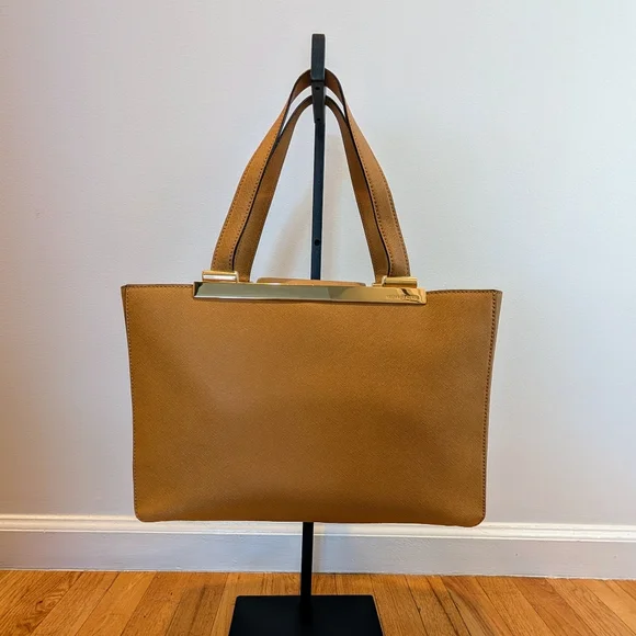 Michael Kors Tan Luggage Tilda Textured Leather Purse - Picture 4 of 4